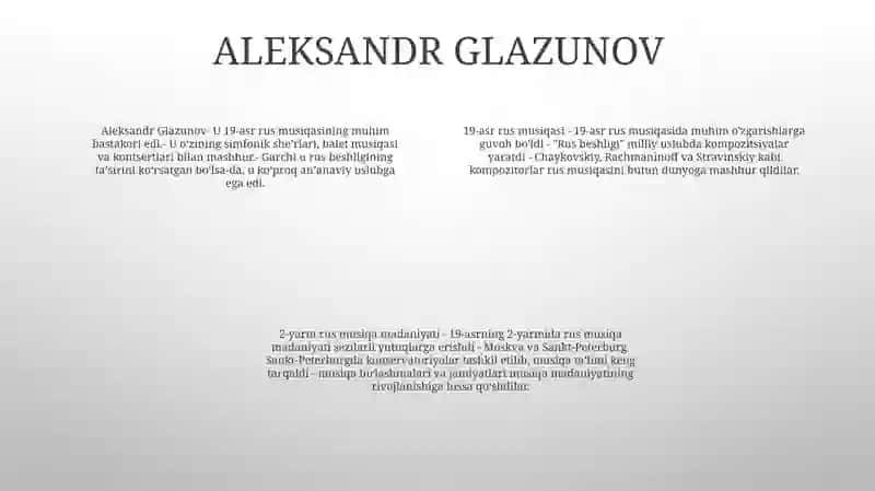 Nikolay Rimskiy-Korsakov, 19-Asrning 2-Yarmida Rus Musiqa Madaniyati 3