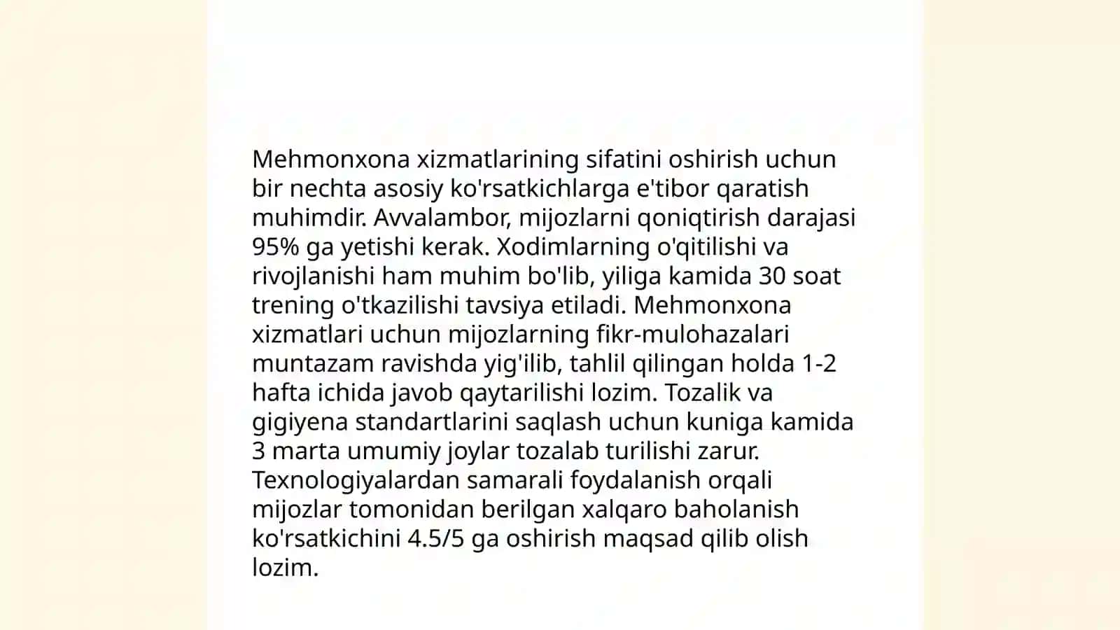 Mehmonxona va restoran industriyasining rivojlanishi 3