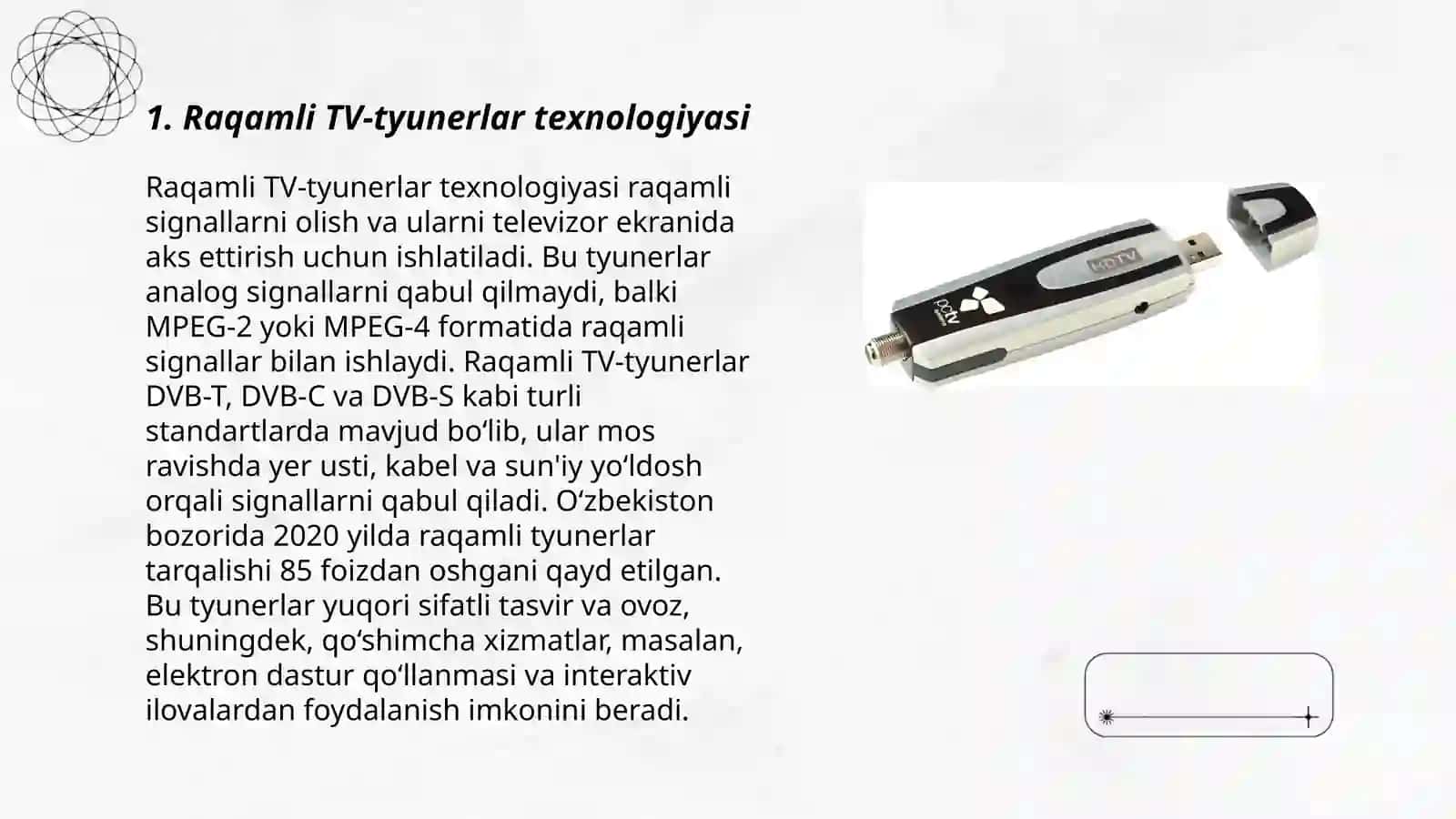 Raqamli TV-tyunerlar texnologiyasi 3
