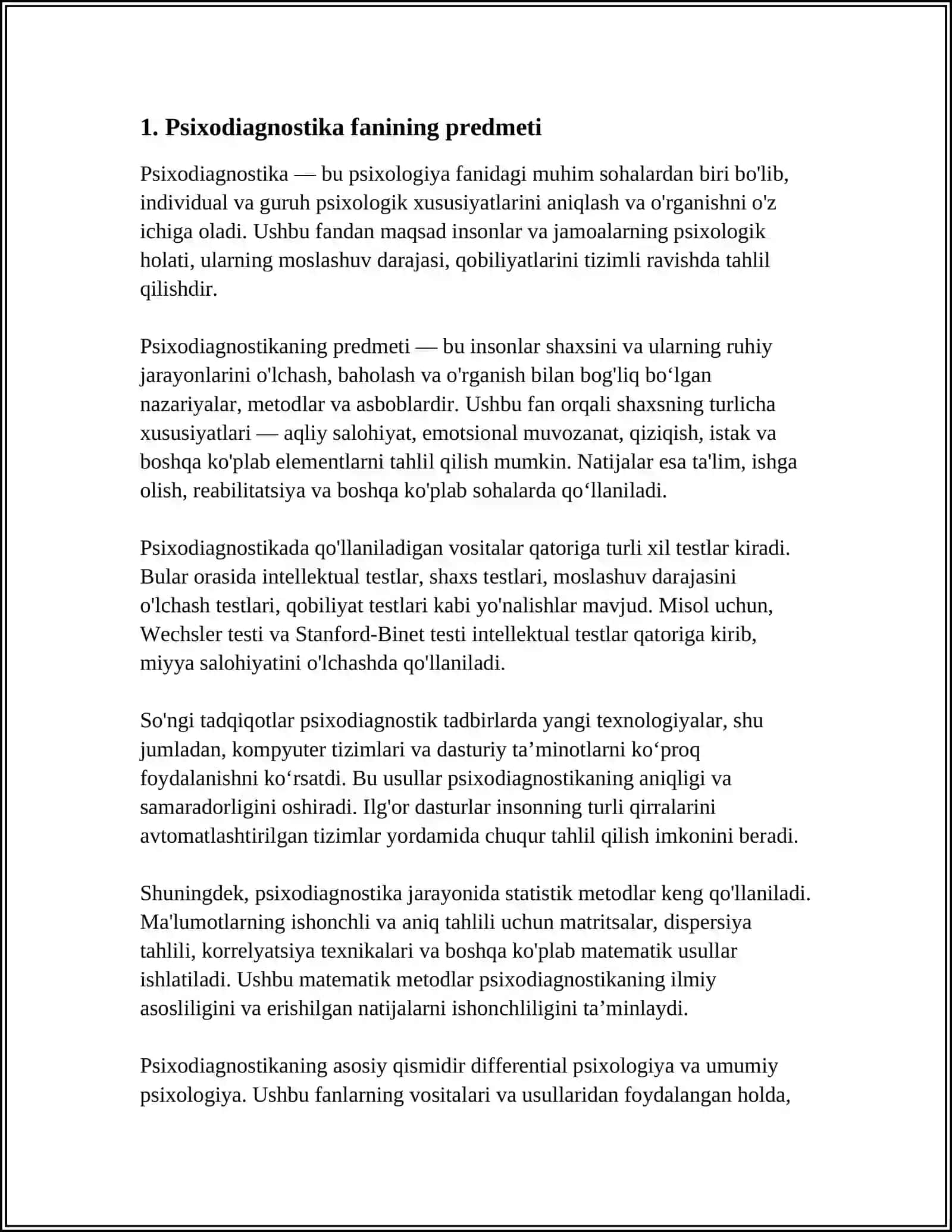 PSIXODIAGNOSTIKA FANI 3