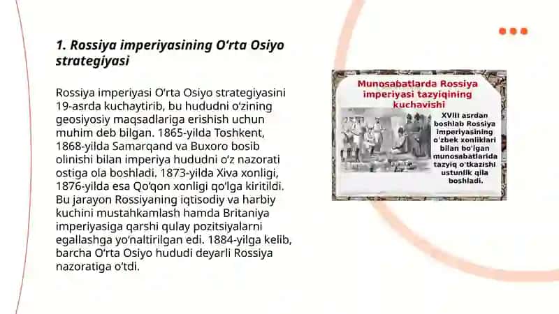 Rossiya imperiyasining Oʻrta Osiyoga harbiy yurishlari 3