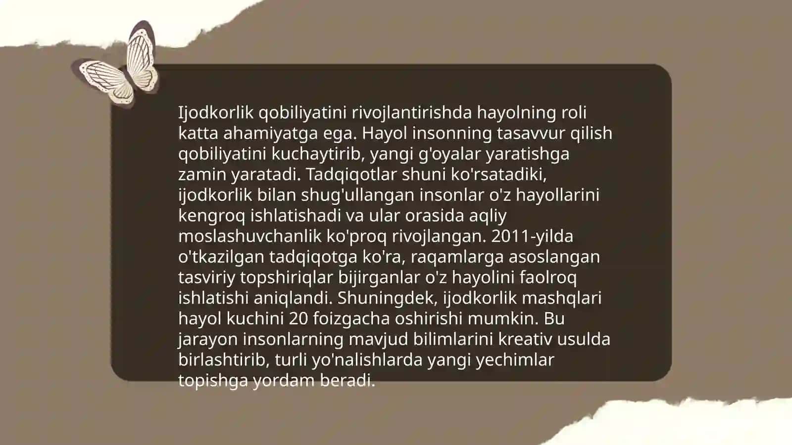 Talabalarda ijodkorlik qobiliyatini rivojlantirishda hayol jarayonining ahamiyati ekanligi 3