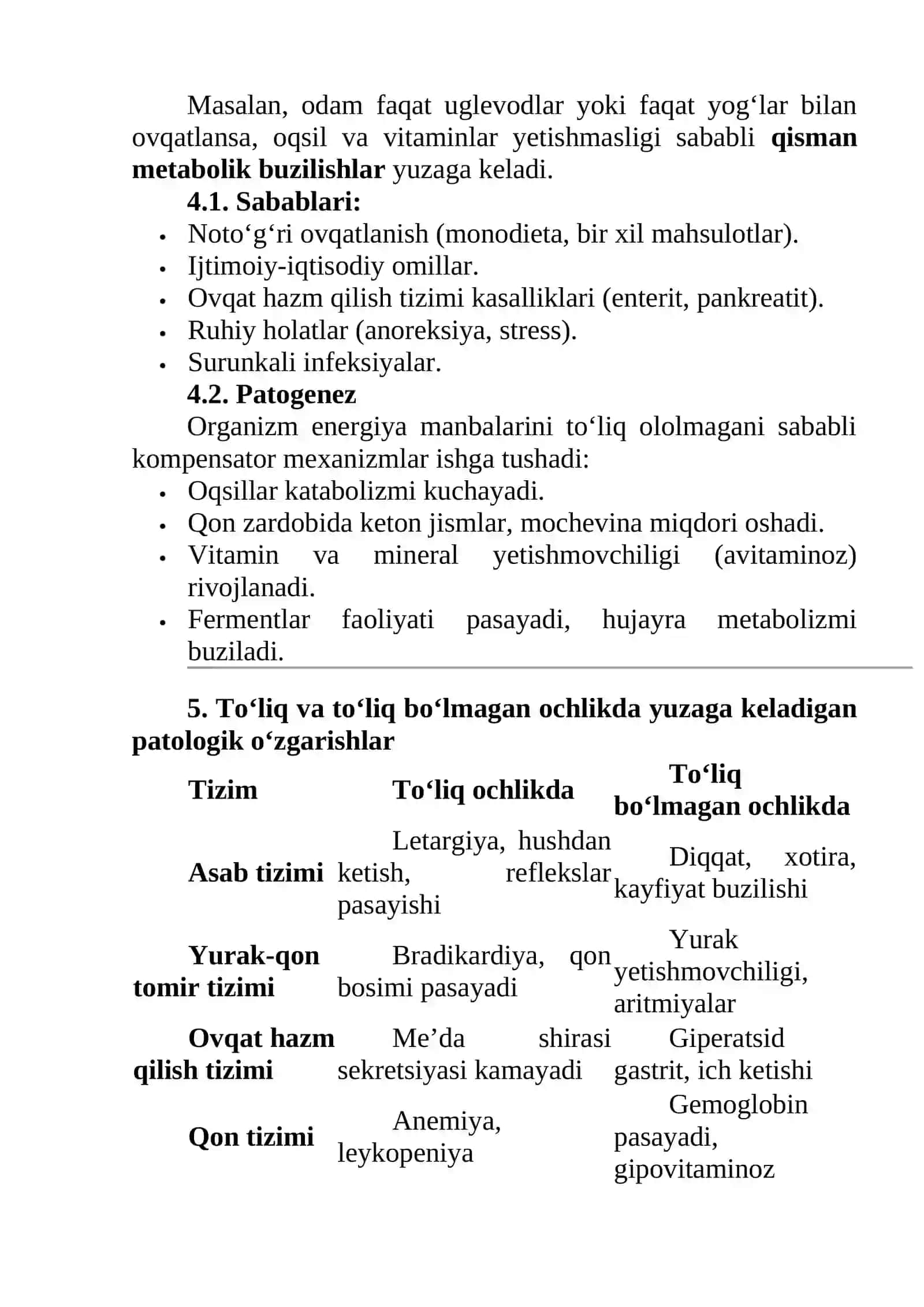 Ochlik va uning turlari 3