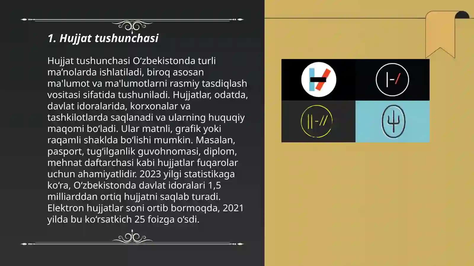 Hujjatlar va ular haqida tushuncha 3