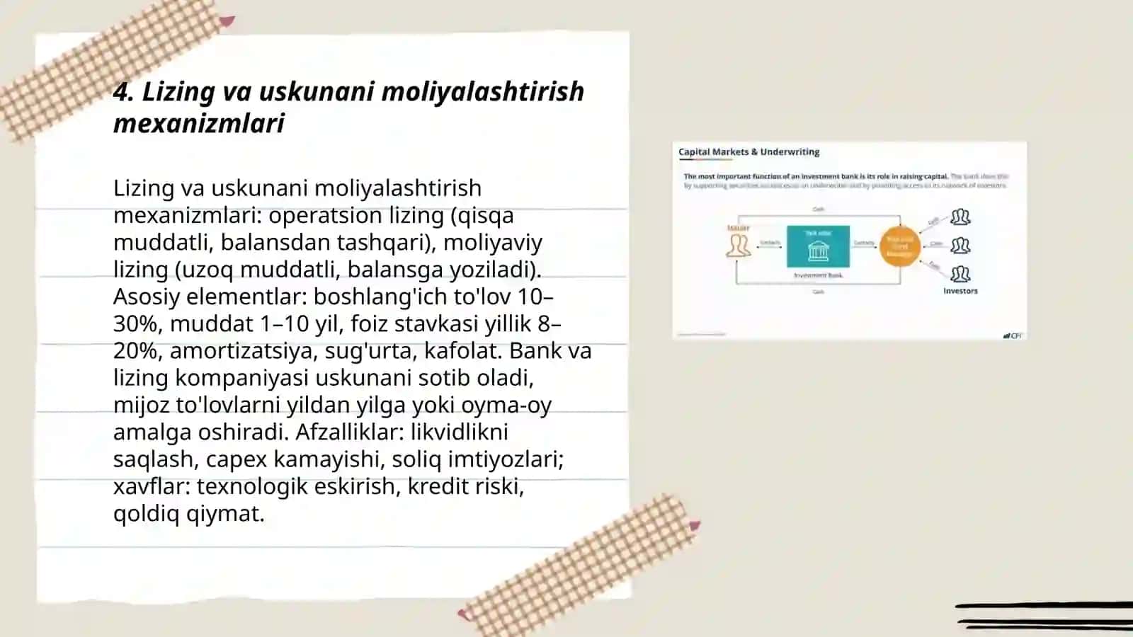 Lizing va Uskunani Moliyalashtirish Mexanizmlari 3