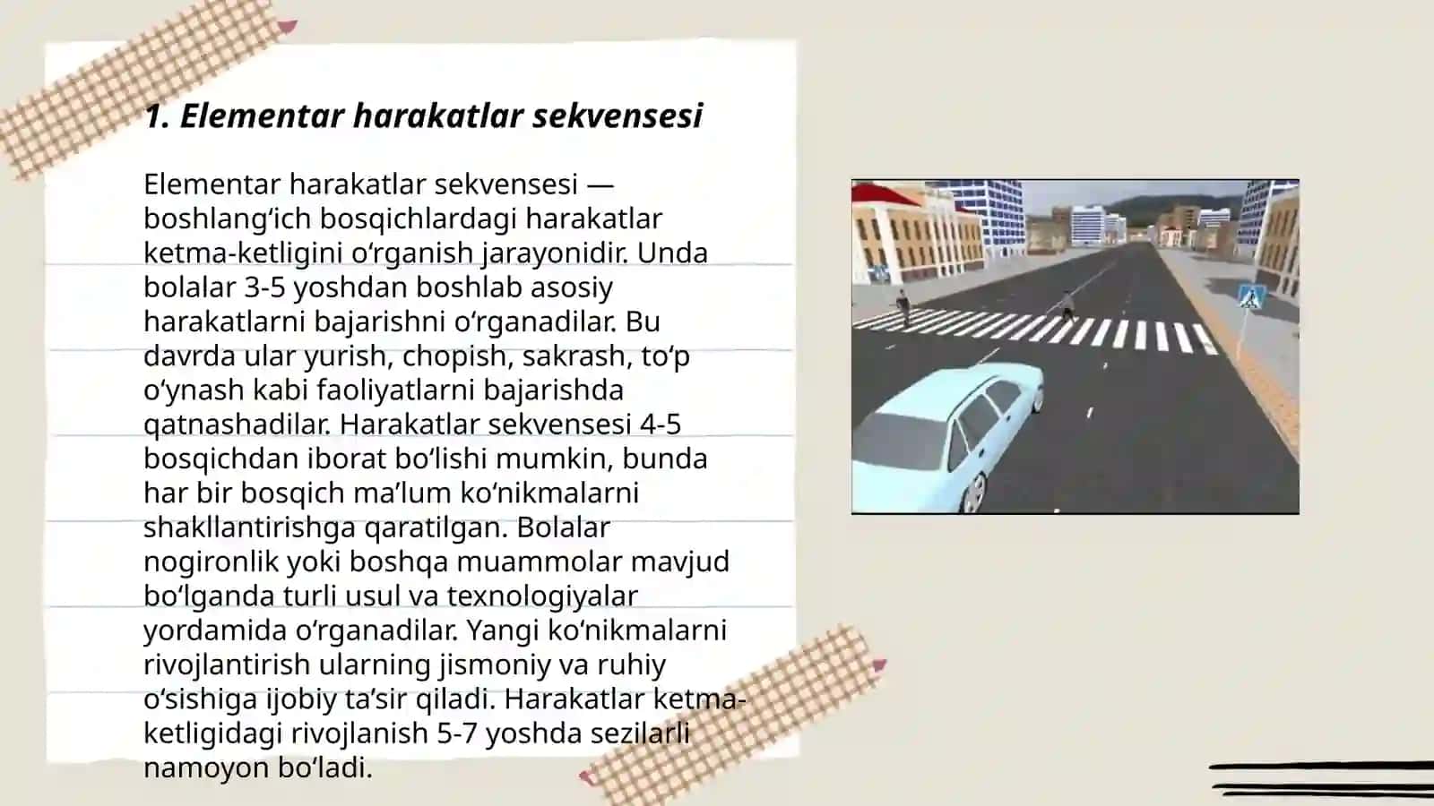 Elementar harakatlar sekvensesi 3