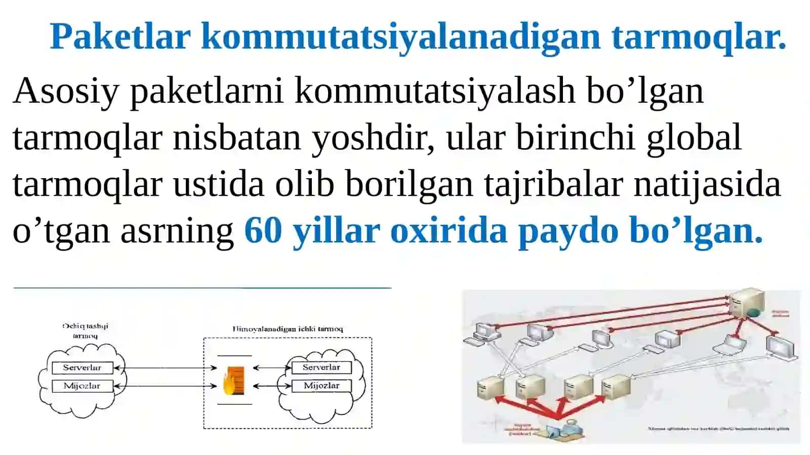 Kanallar va Paketlar Kommunikatsiyalash 3