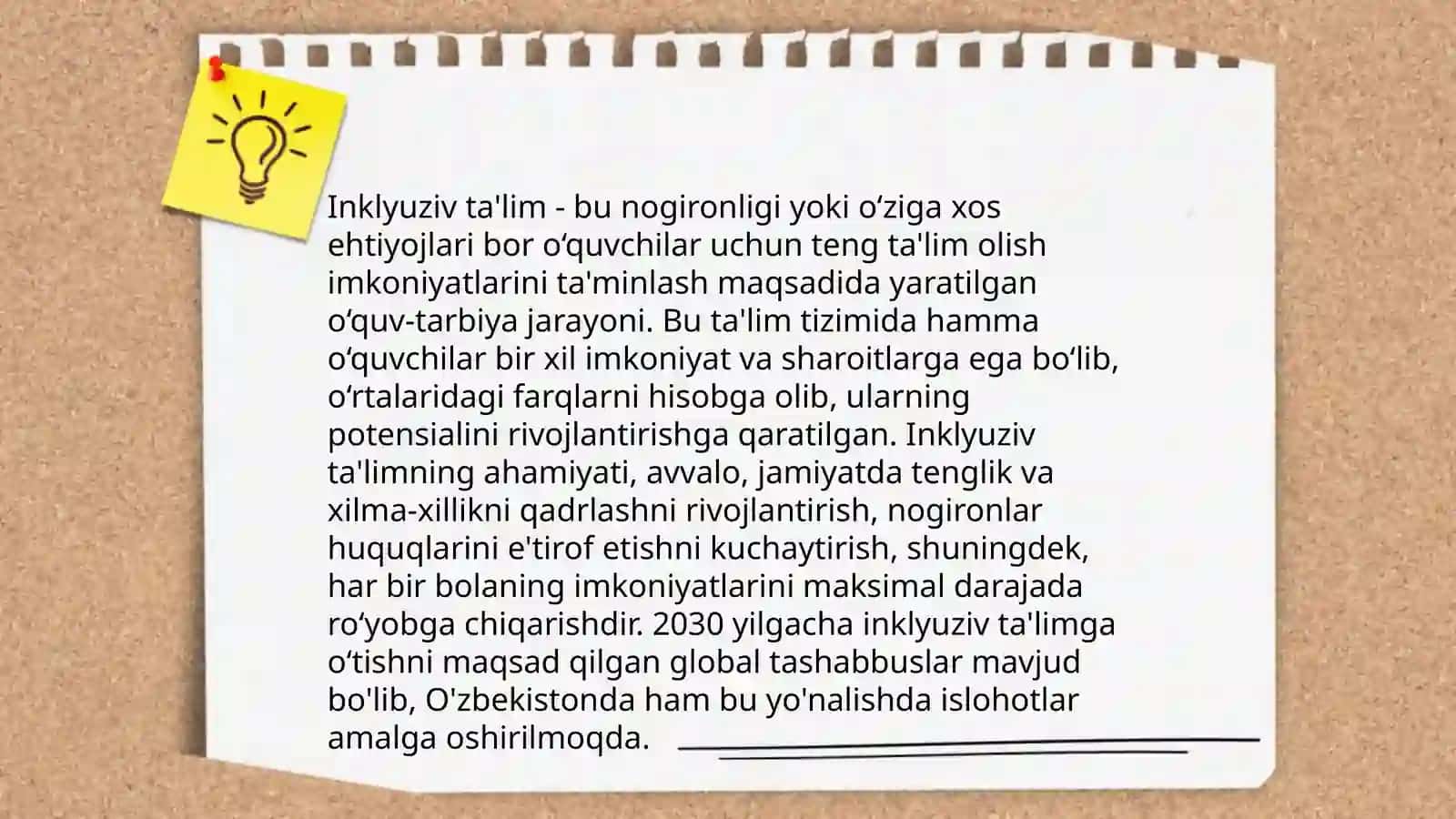 Ózbekistonda inklyuziv ta'limning meyoriy huquqiy bazasini tahlil qilish 3