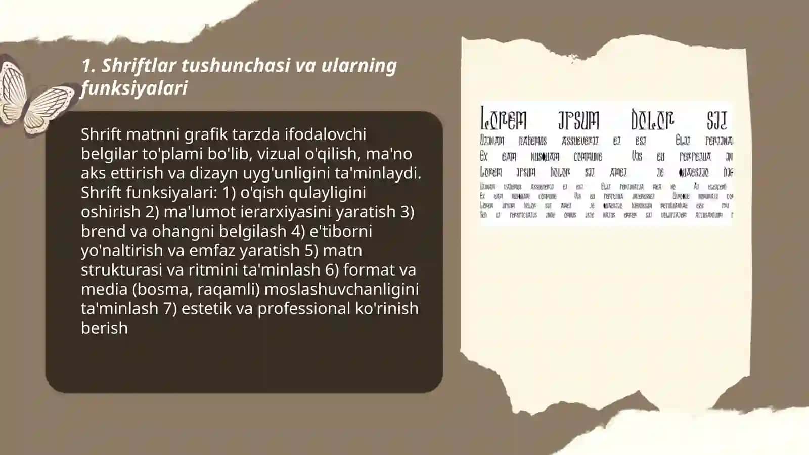 Shriftlar tushunchasi va ularning funksiyalari 3