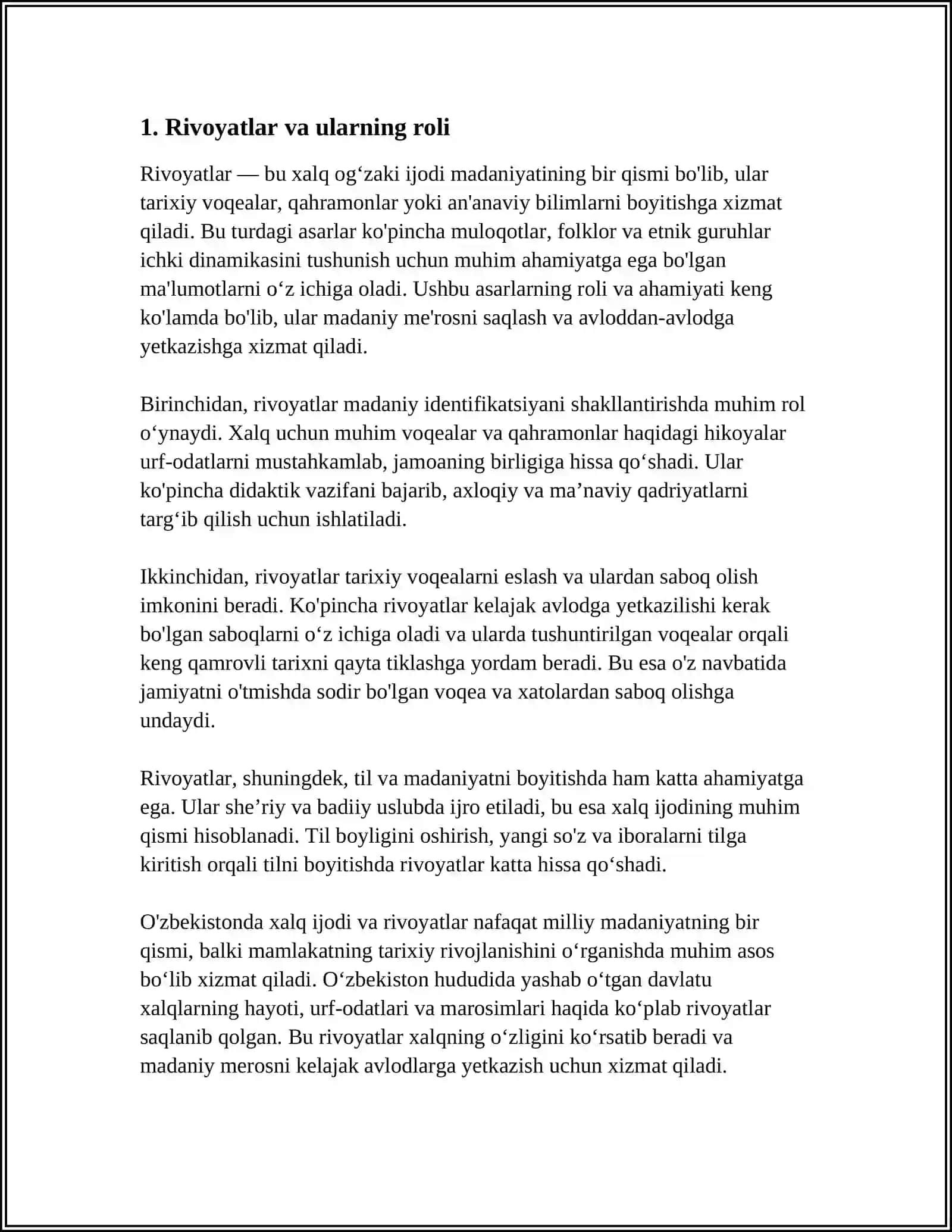 RIVOYAT VA NAQLLAR 3