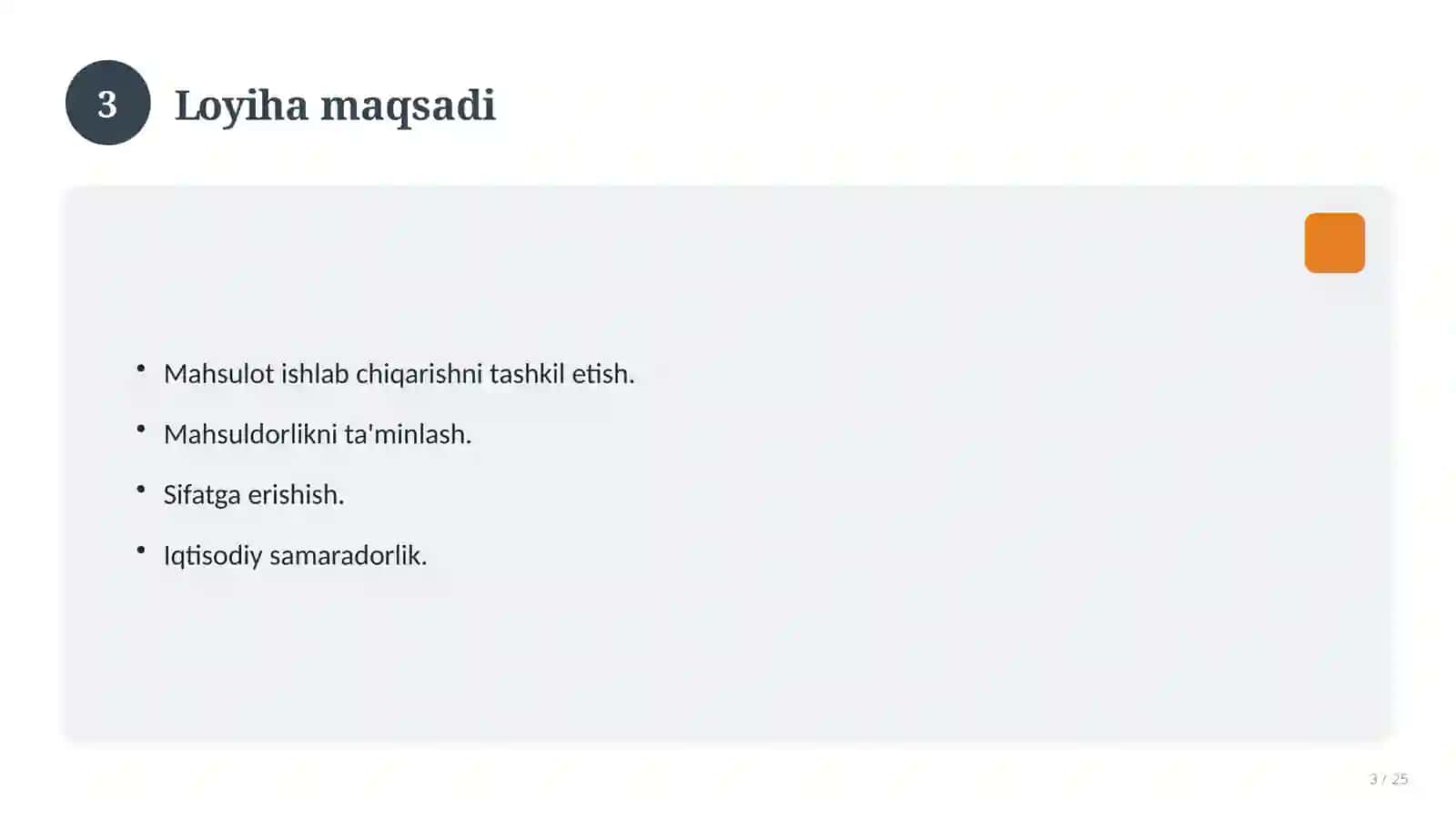 Mahsuldorligi 36500m3/yil bo’lgan ikki nishabli temir beton to’sinlar ishlab chiqarish korxonasini loyihalash chizma 3