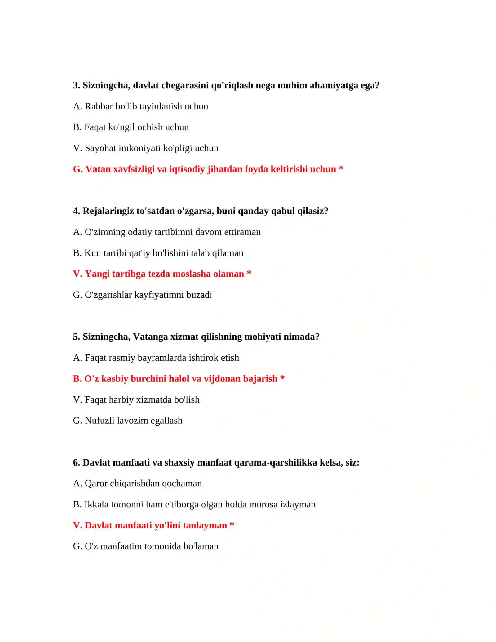PSIXOLOGIK TAYYORGARLIK VA 7 BOSQICHDA 175 TA SAVOL VA JAVOB 3