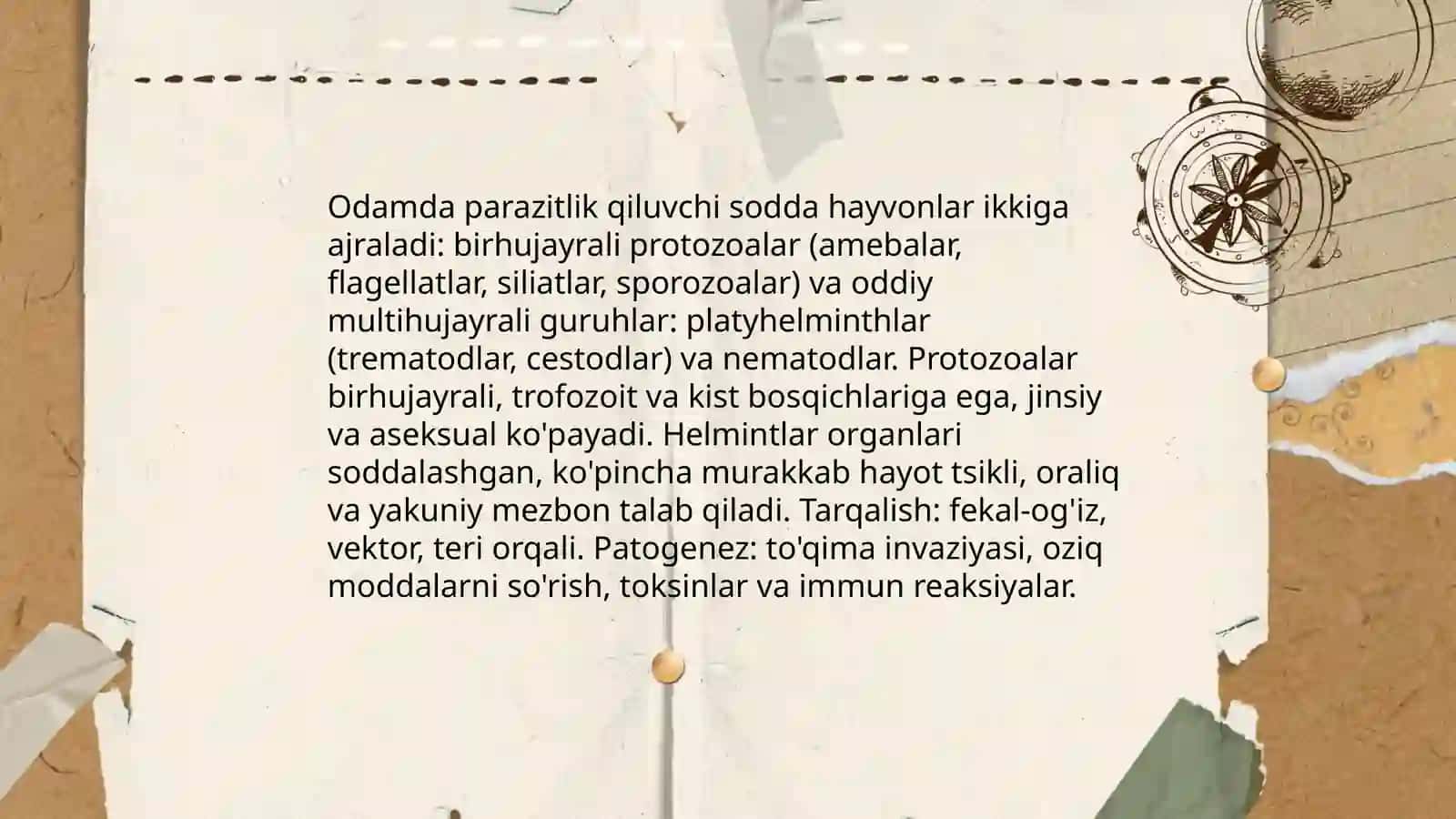 Odamda parazitlik qiluvchi sodda hayvonlar 3