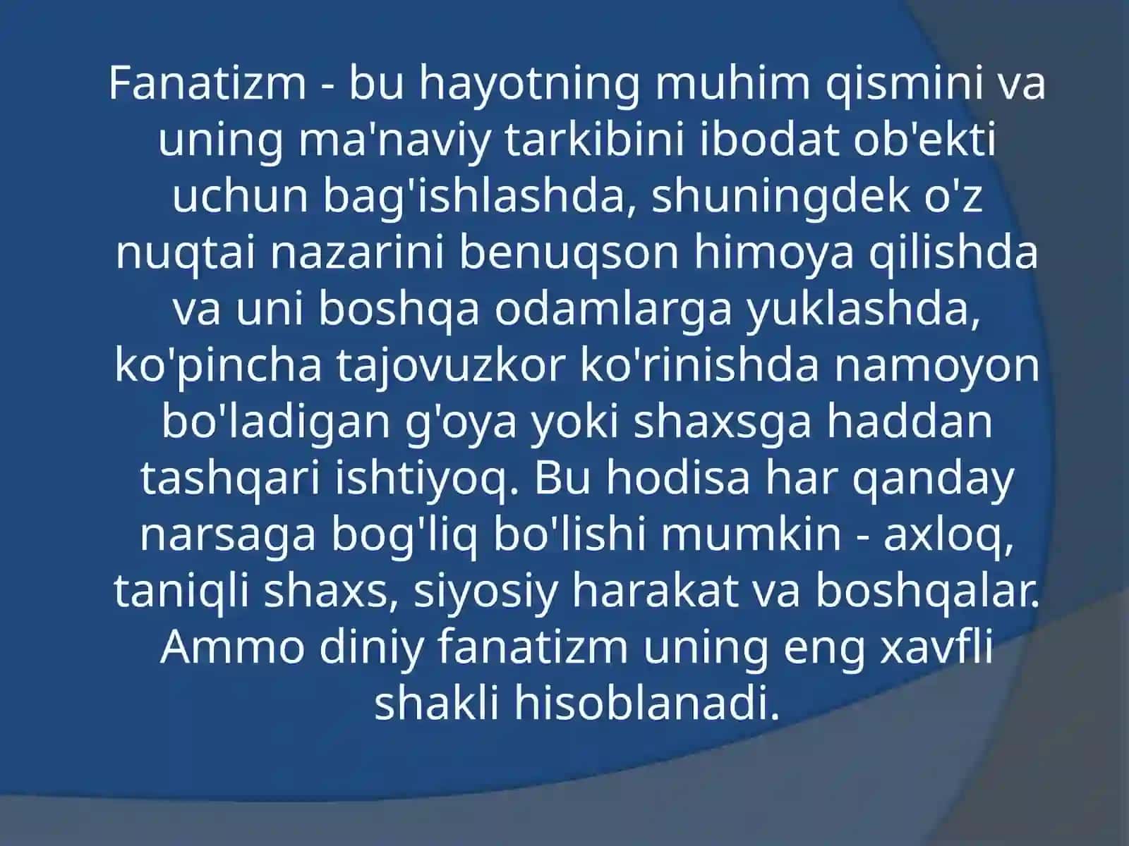 DINIY MUTAASSIBLIK VA DINDORLIK 3
