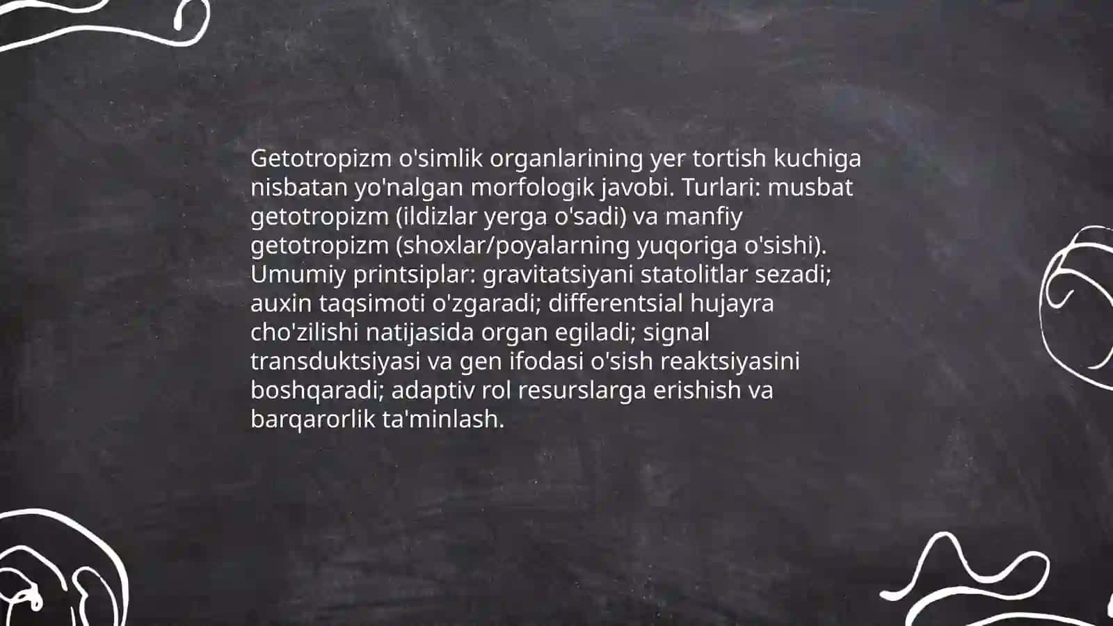 O'simliklarda getotropizm, fototropizm va fotonastya 3