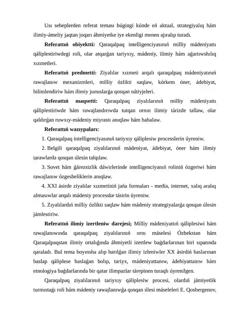 Qaraqalpaq ziyalılarınıń ornı 3