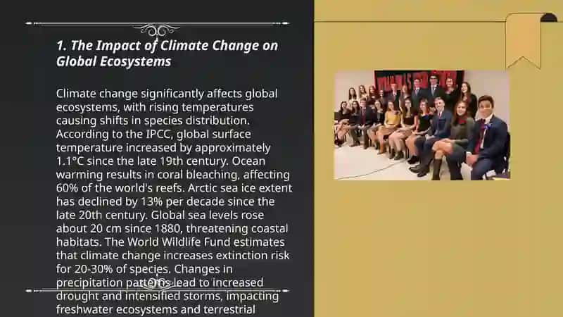 The Impact of Climate Change on Global Ecosystems 3