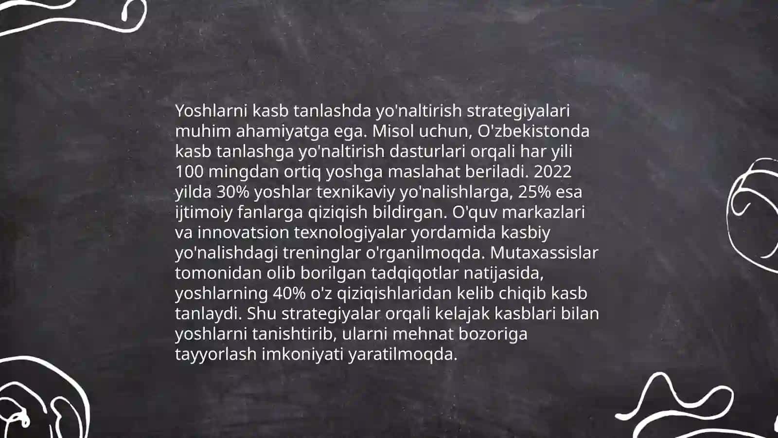 Yoshlarni kasb hunarga maqsadli yoʻnaltirishga doir Ijtimoiy-pedagogik ish 3