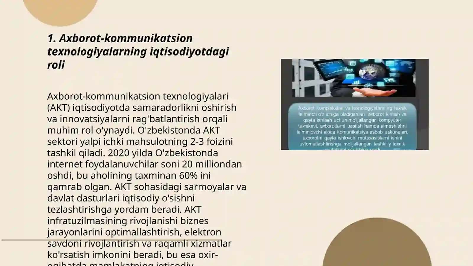 Iqtisodiyotda axborot-kommunikatsion texnologiyalar va tizimlar 3