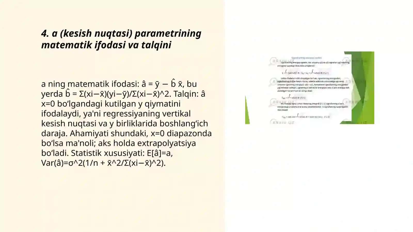 Korrelyatsiya maydonini tuzing va bog’lanish shakli haqida gipotezani keltirib chiqarish 3