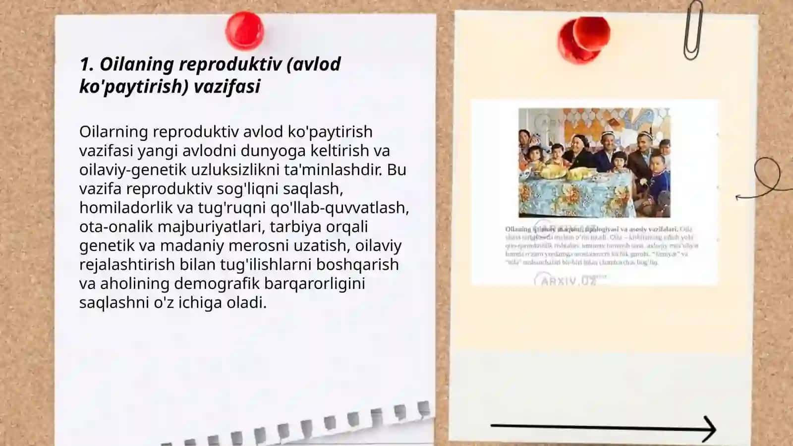 Oilaning asosiy vazifalari 3