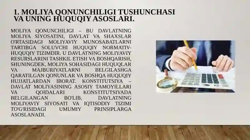 Moliya qonunchiligi va moliya xuquqi 3