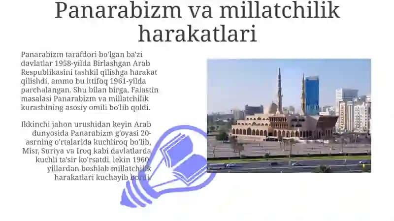 Panarabizm va millatchilik harakatlari 3