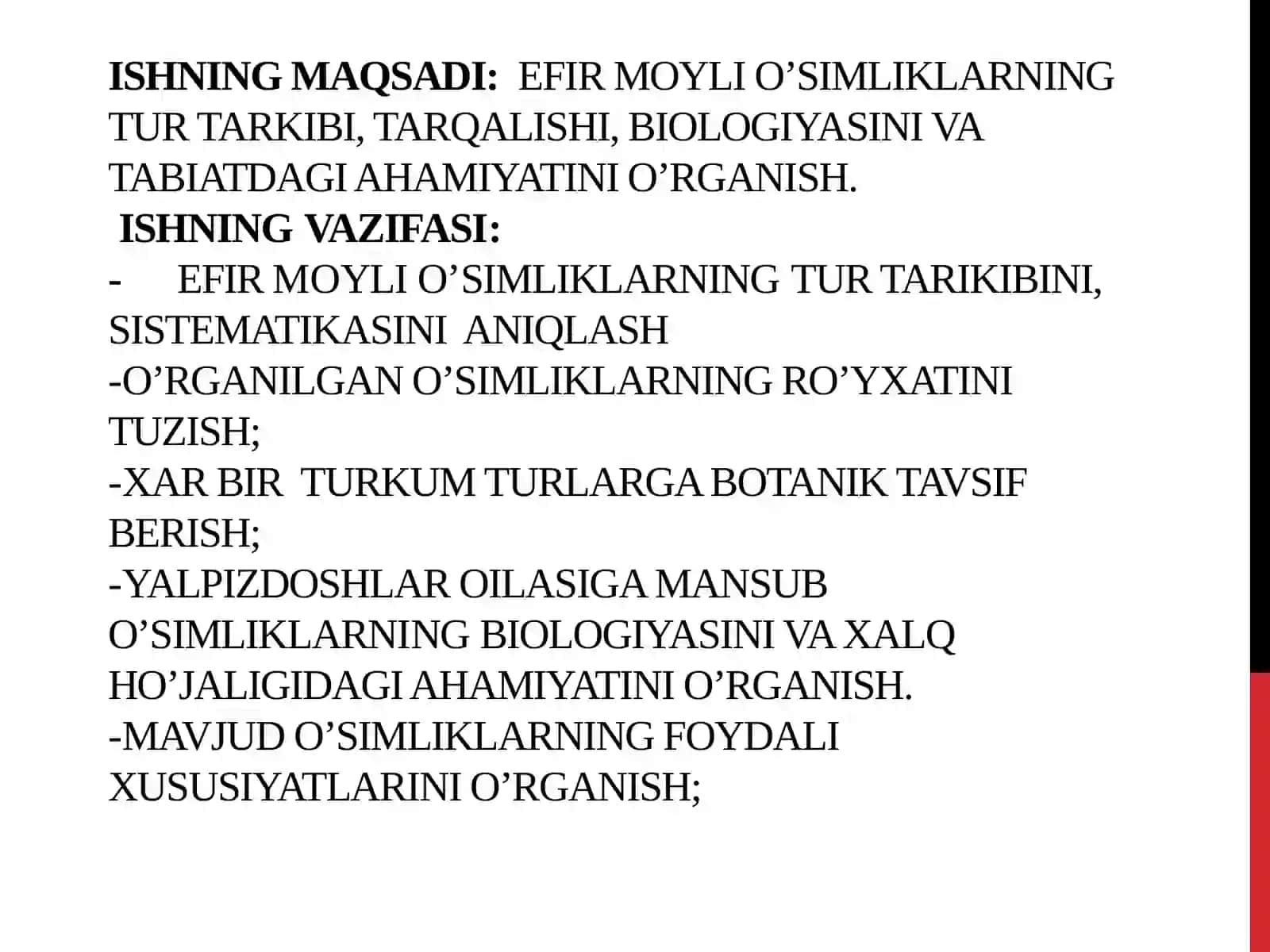 Efir mоylio’simliklarningbiologiyasi va ualarning tabiatdagi ahamiyati 3