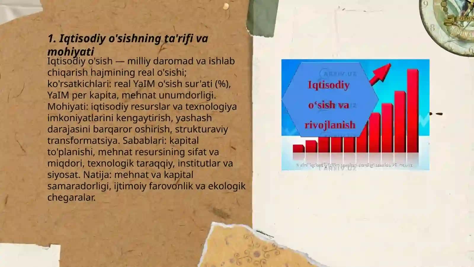 Iqtisodiy o'sishning mohiyati 3