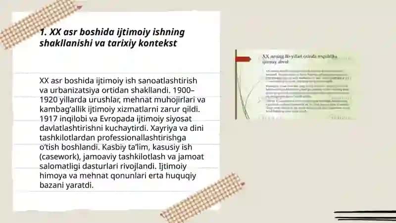 XX asr ijtimoiy ishni rivojlantirishning asosiy strategiyalari 3