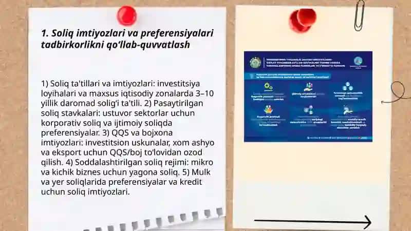 O‘zbekistonda tadbirkorlikni davlat tomonidan qo‘llab-quvvatlash mexanizmlari 3