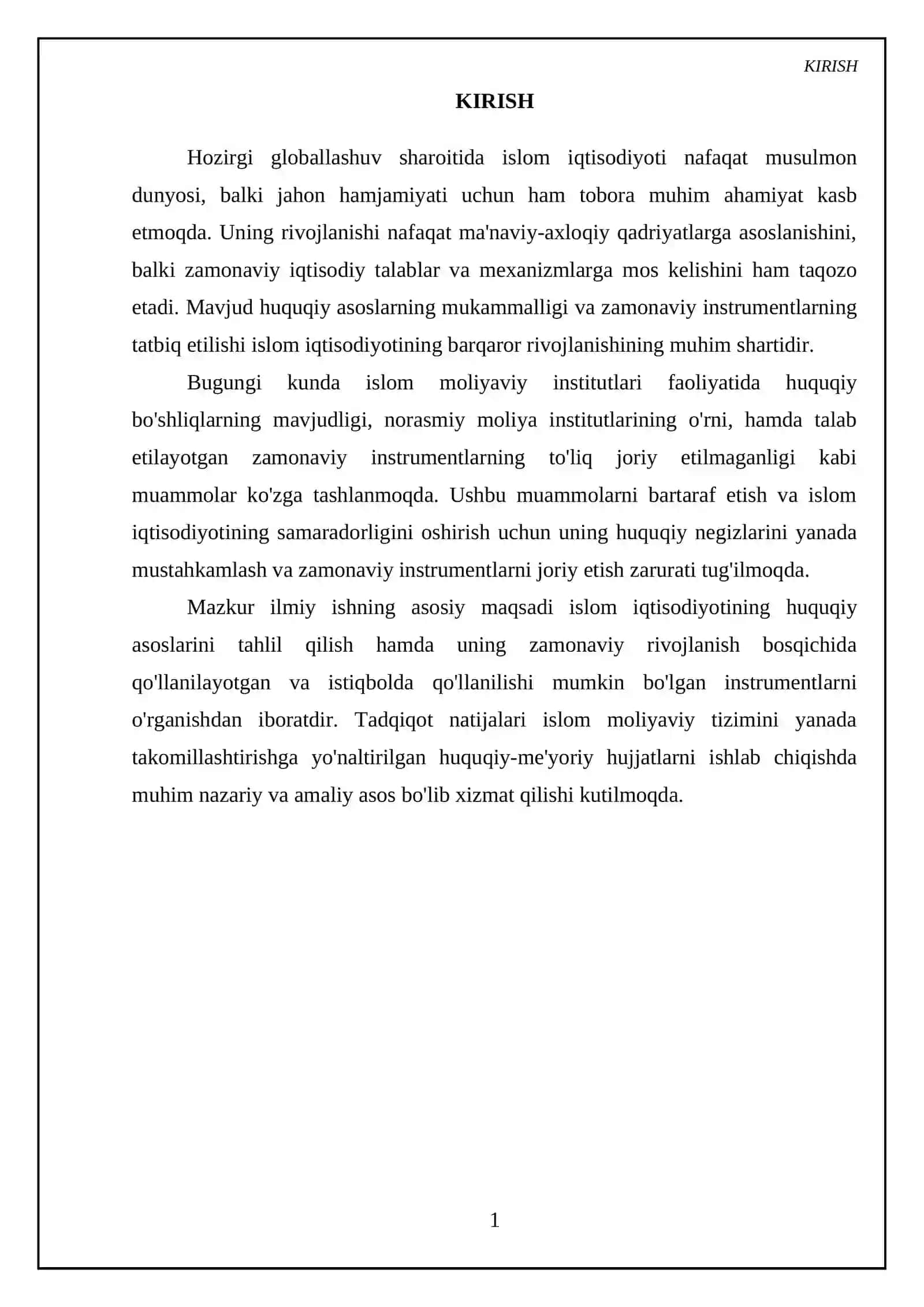 Islom iqtisodiyotining huquqiy asoslari va zamonaviy instrumentlari 3