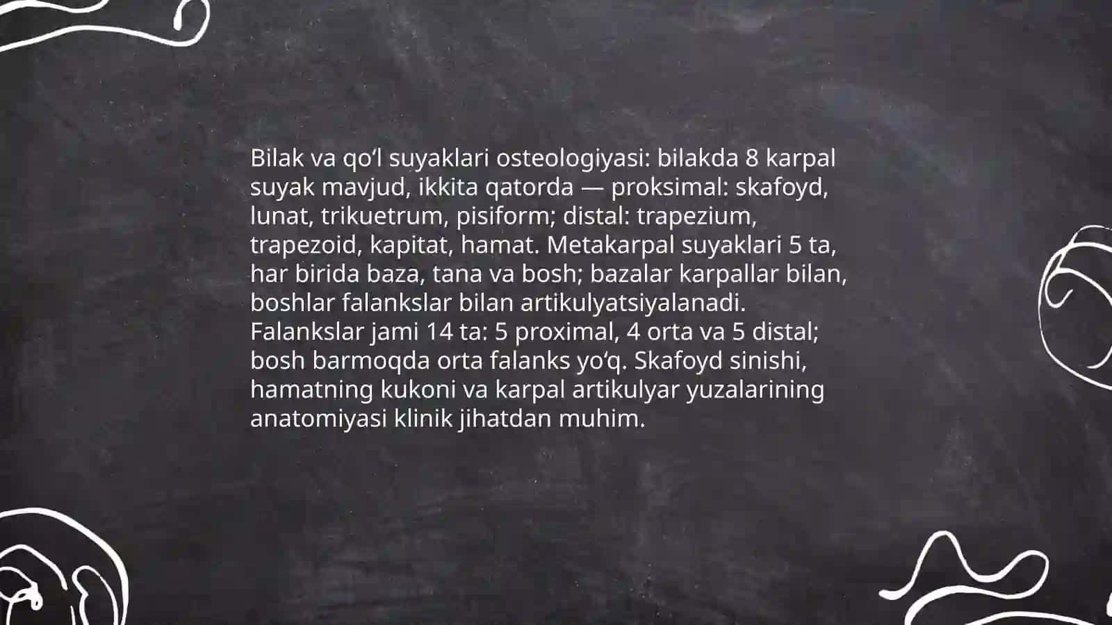 Bilak bilak-kaft usti boʻgʻimi va qoʻlning klinik anatomiyasi 3