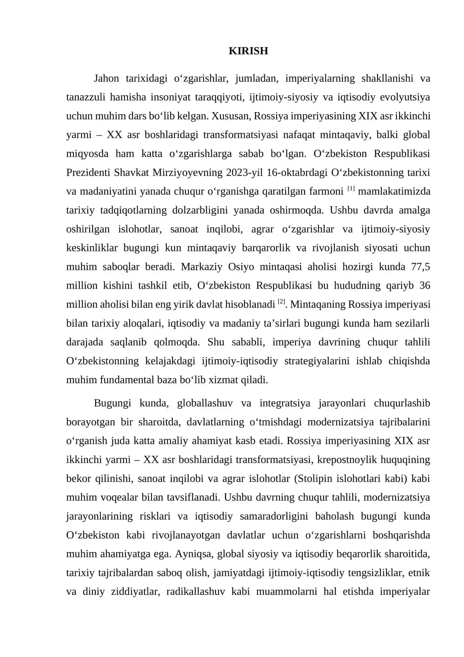 Rossiya imperiyasi XIX asr ikkinchi yarmi - XX asr boshlarida 3