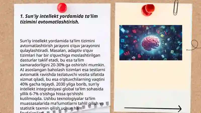 Sun'iy intellekt imkoniyatlaridan foydalanish 3