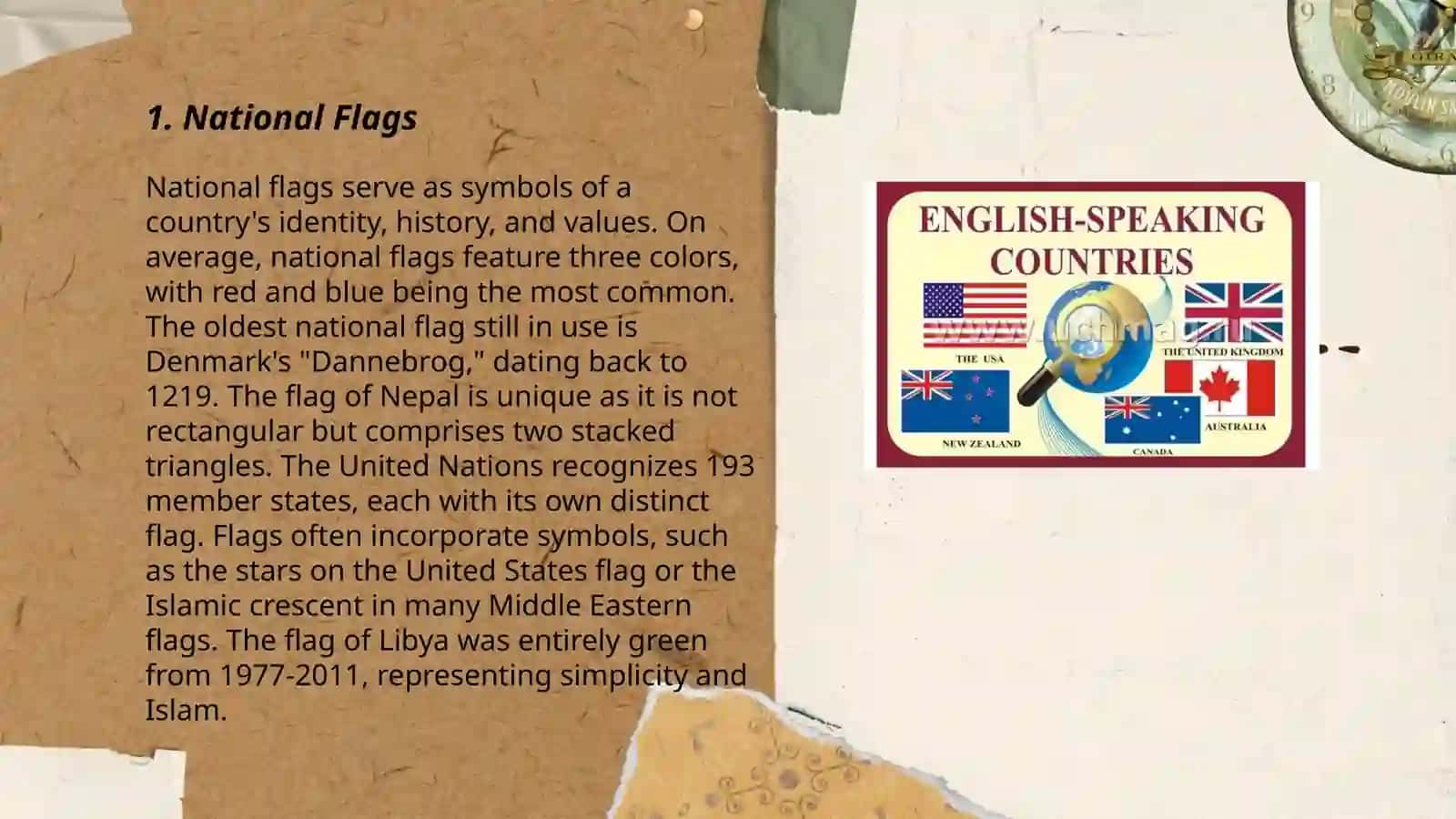 National Symbols of English Speaking Countries 3
