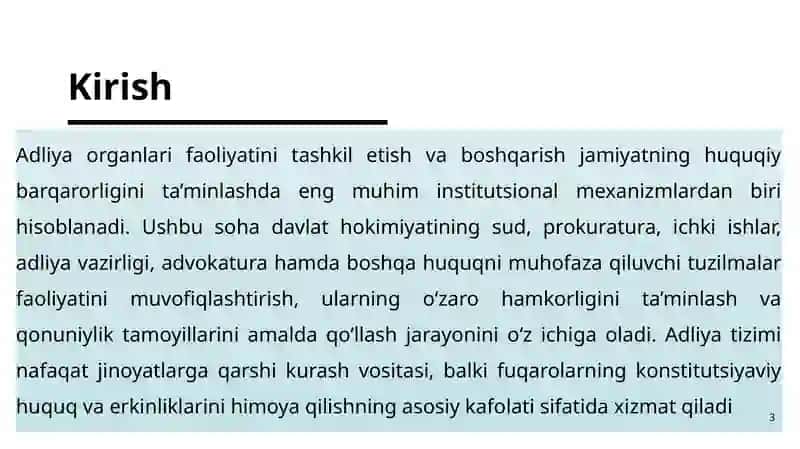 Adliya Organlari Faoliyatini Tashkil Etish va Boshqarish 3