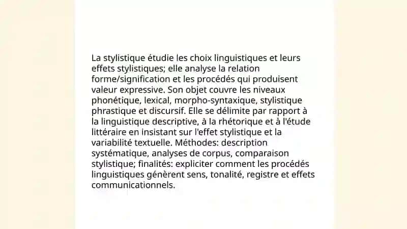 Lʼobjet de la stylistique 3