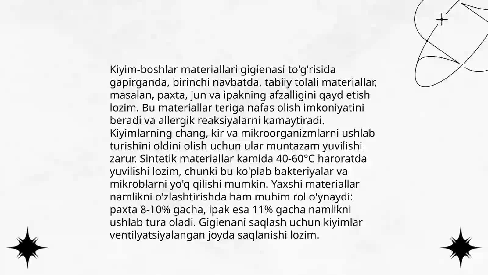 Kiyim-boshlar va oyoq kiyimlari gigienasi 3