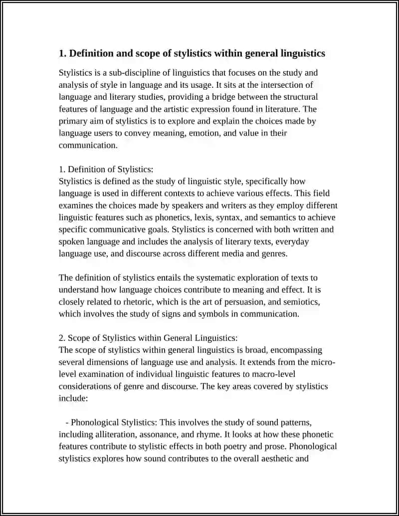 STYLISTICS AS A SECTION OF GENERAL LINGUISTICS 3