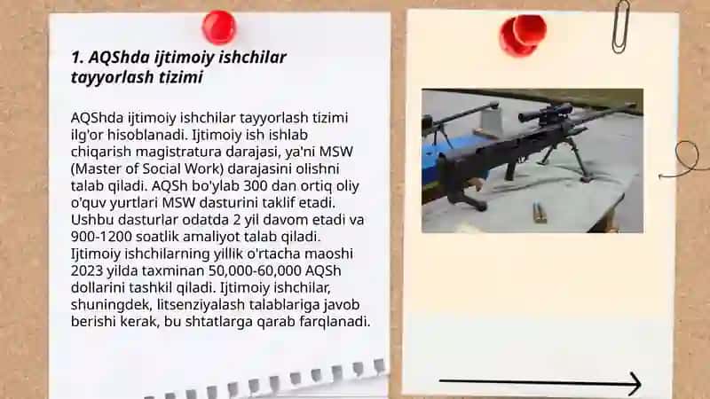 AQShda ijtimoiy ishchilar tayyorlash tizimi 3