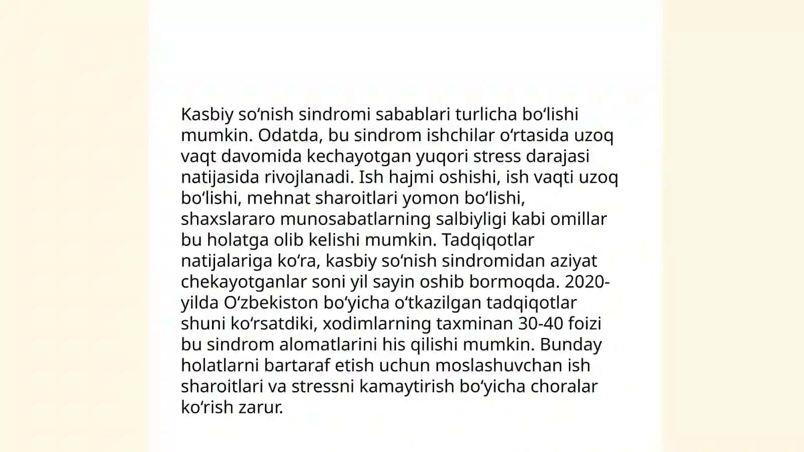 Ekstremal sohadagi mutaxassislarda kasbiy so'nish sindromi profilaktikasi 3