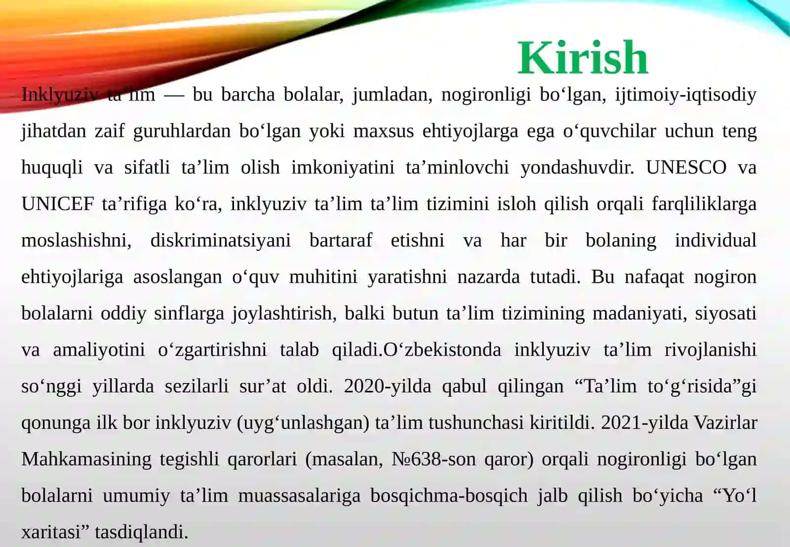 Ta’lim sohasida inklyuziv amaliyotlarni tashkil etish 3