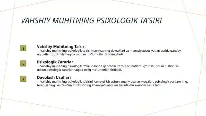 Vahshiy psixologik taʼsir 3