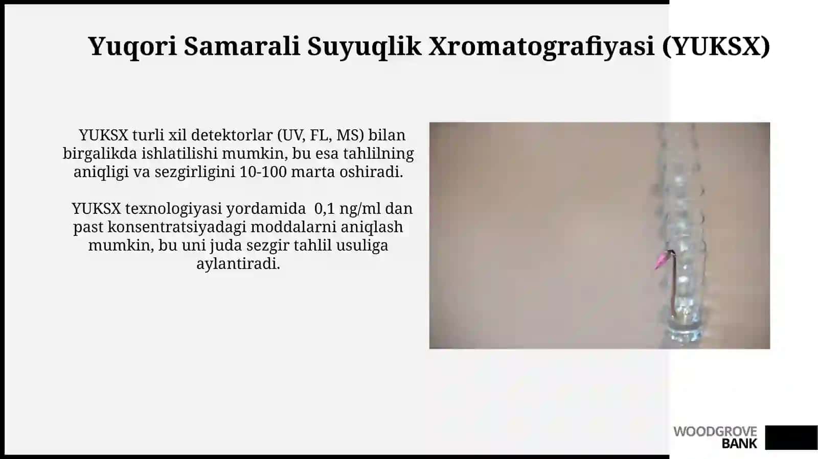 Yuqori Samarali Suyuqlik Xromatografiyasi (YUKSX) 3