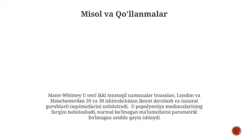 Mann-Whitney U testi 3