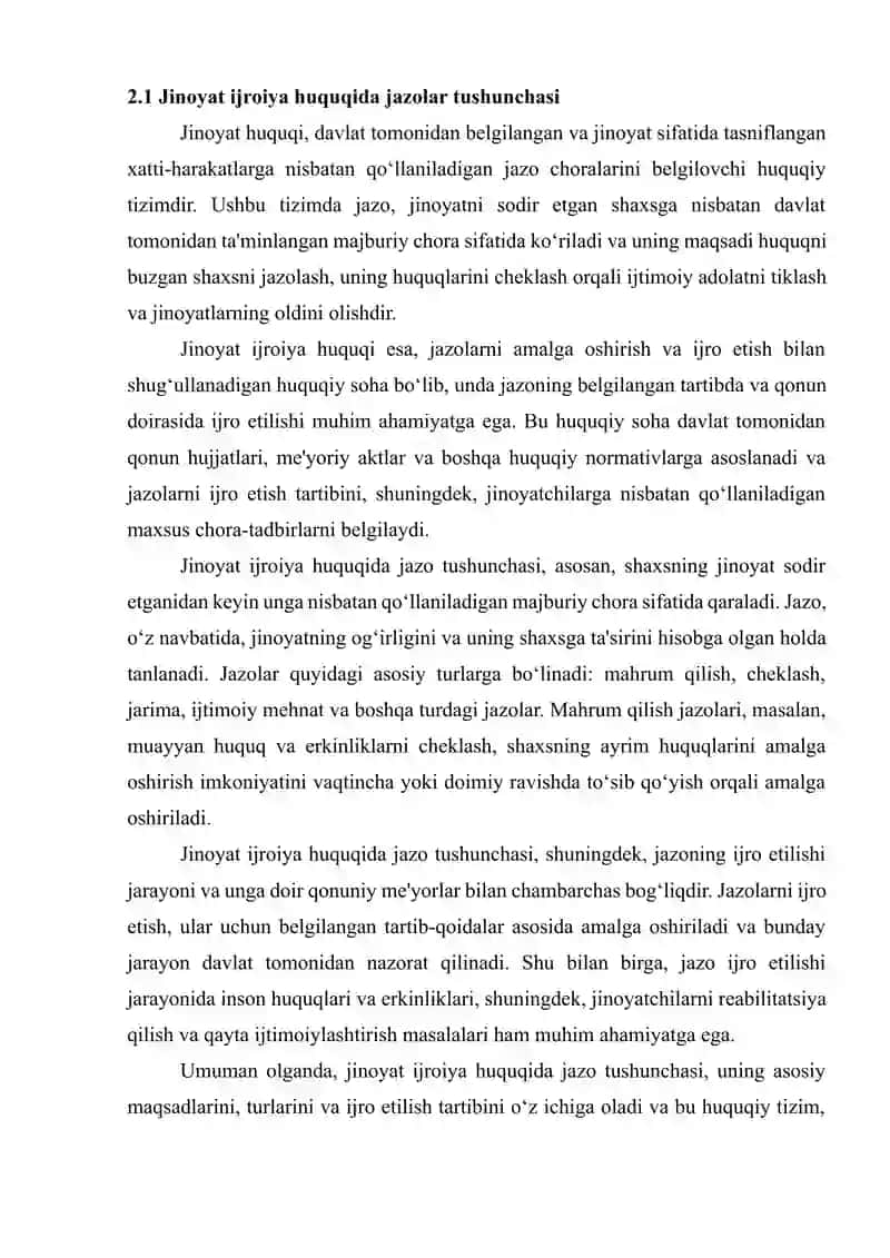 Jarima, muayyan huquqdan mahrum qilish jazolarini ijro etish.docx 3