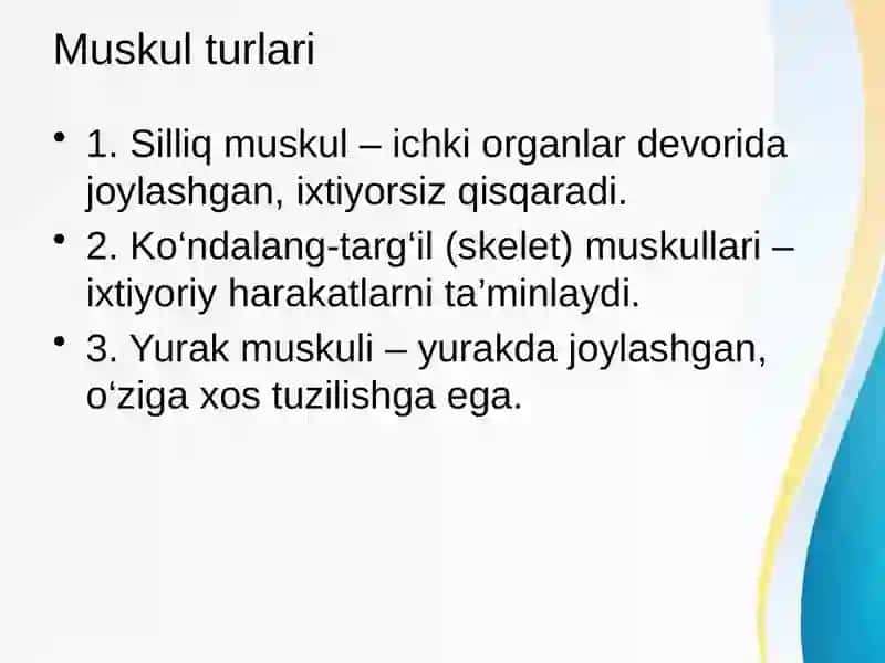 Fiziologiyada Muskul xossalarini o‘rganish 3