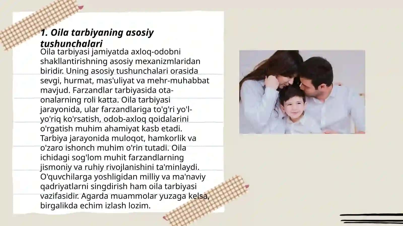 OILA TARBIYASI 3