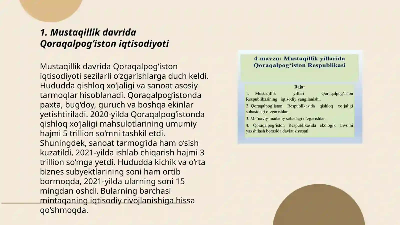 Mustaqillik yillarida qoraqolpogiston respublikasi 3